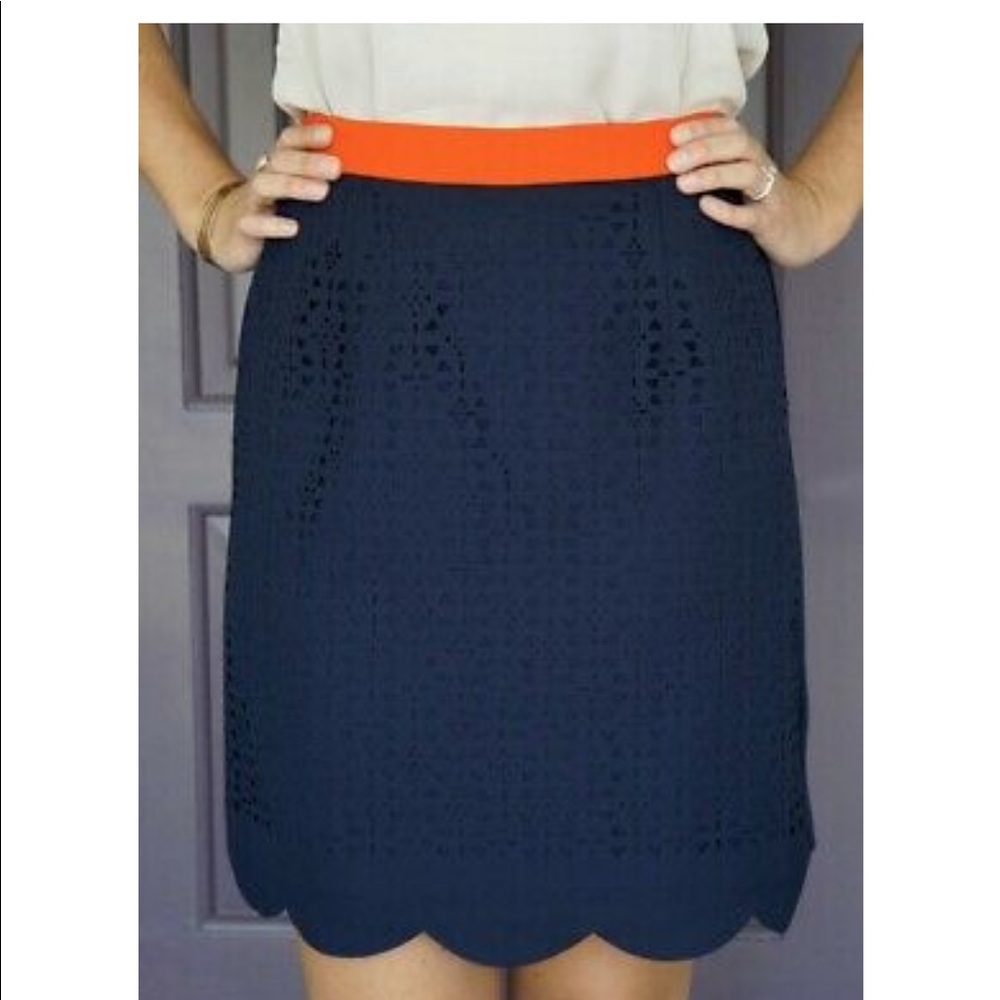 Stitchfix Pixley navy skirt.